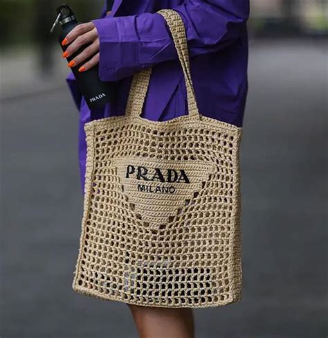 bolsa crochê prada